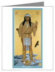 Custom Text Note Card - Apache Christ by R. Lentz