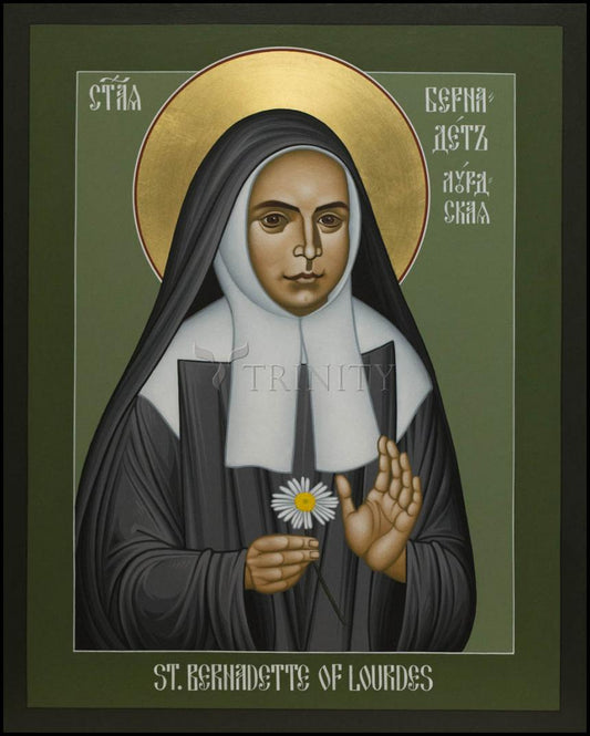 St. Bernadette of Lourdes - Wood Plaque