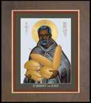 Wood Plaque Premium - St. Benedict the Black by R. Lentz