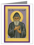 Note Card - St. Charbel Makhluf by R. Lentz