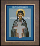 Wood Plaque Premium - St. Clare of Assisi: Seraphic Matriarch by R. Lentz