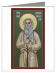 Custom Text Note Card - St. Daniel of Achinsk by R. Lentz