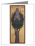 Custom Text Note Card - St. David of Thessalonika by R. Lentz