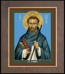 Wood Plaque Premium - St. Dominic Guzman by R. Lentz