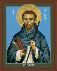 Wood Plaque - St. Dominic Guzman by R. Lentz