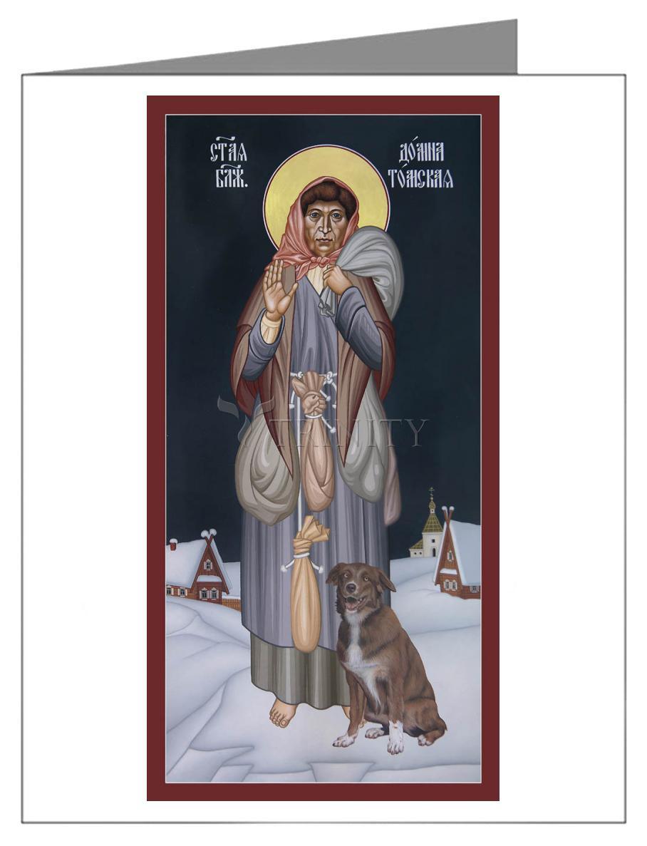 St. Domna of Tomsk - Note Card Custom Text