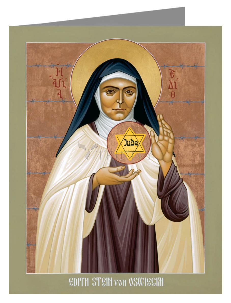 Edith Note Custom Text Note Card - St. Edith Stein of Auschwitz by R. Lentz ...