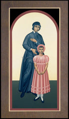 Wood Plaque Premium - St. Elizabeth Ann Seton by R. Lentz