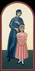 Wood Plaque - St. Elizabeth Ann Seton by R. Lentz