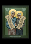 Holy Card - Philip and Daniel Berrigan by R. Lentz