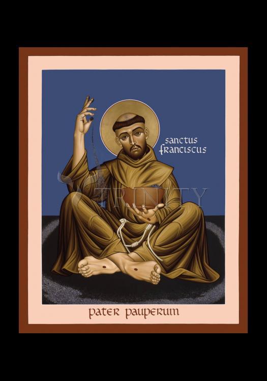 St. Francis, Father of the Poor - Holy Card