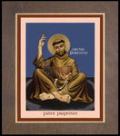 Wood Plaque Premium - St. Francis, Father of the Poor by R. Lentz