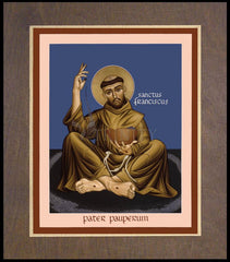 Wood Plaque Premium - St. Francis, Father of the Poor by R. Lentz