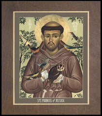 Wood Plaque Premium - St. Francis of Assisi by R. Lentz