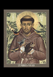 Holy Card - St. Francis of Assisi by R. Lentz