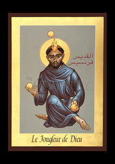 Holy Card - St. Francis, Jongleur de Dieu by R. Lentz