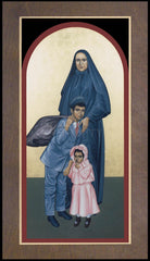 Wood Plaque Premium - St. Frances Cabrini by R. Lentz