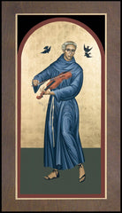 Wood Plaque Premium - St. Francis Solano by R. Lentz