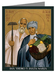 Note Card - Sts. Isidore and Maria by R. Lentz