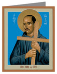 Custom Text Note Card - St. John of God by R. Lentz