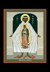 Holy Card - St. Juan Diego and the Miracle of Guadalupe by R. Lentz