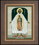 Wood Plaque Premium - St. Juan Diego and the Miracle of Guadalupe by R. Lentz