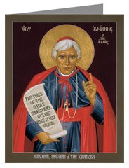 Custom Text Note Card - St. John Henry Newman by R. Lentz