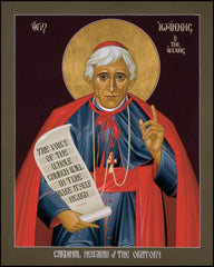 Wood Plaque - St. John Henry Newman by R. Lentz