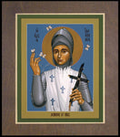 Wood Plaque Premium - St. Joan of Arc by R. Lentz