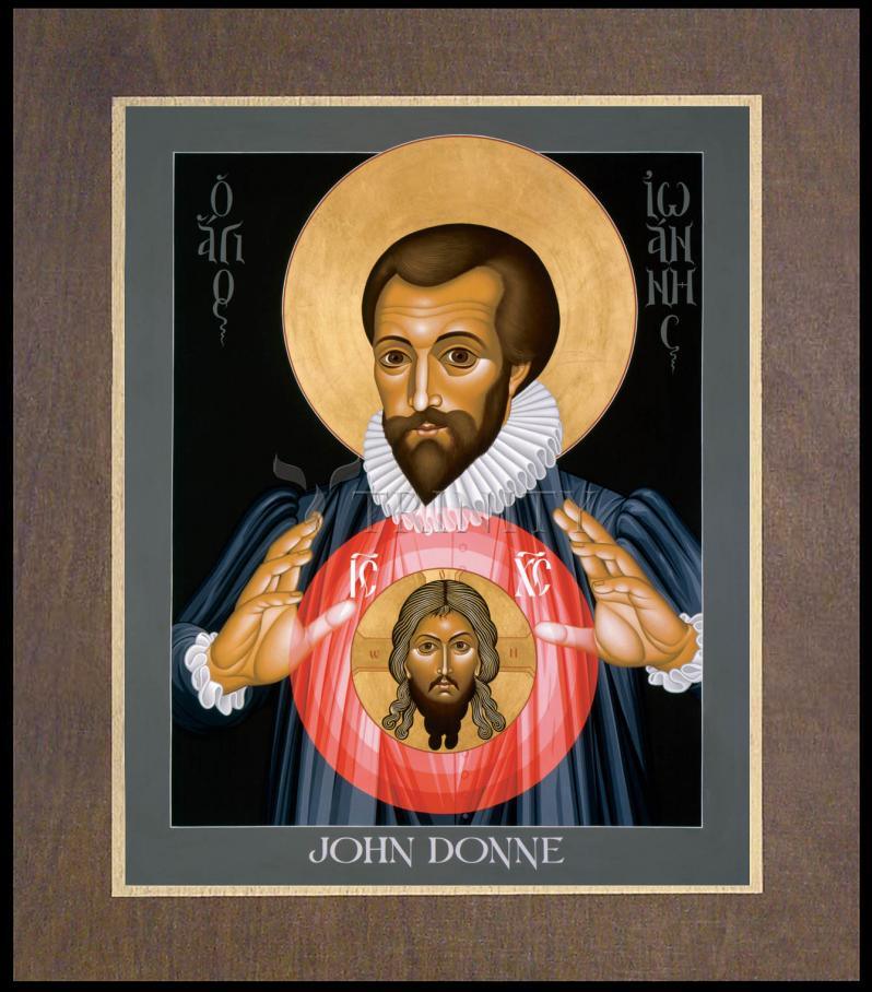 John Donne - Wood Plaque Premium