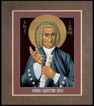 Wood Plaque Premium - Johann Sebastian Bach by R. Lentz