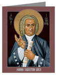 Custom Text Note Card - Johann Sebastian Bach by R. Lentz