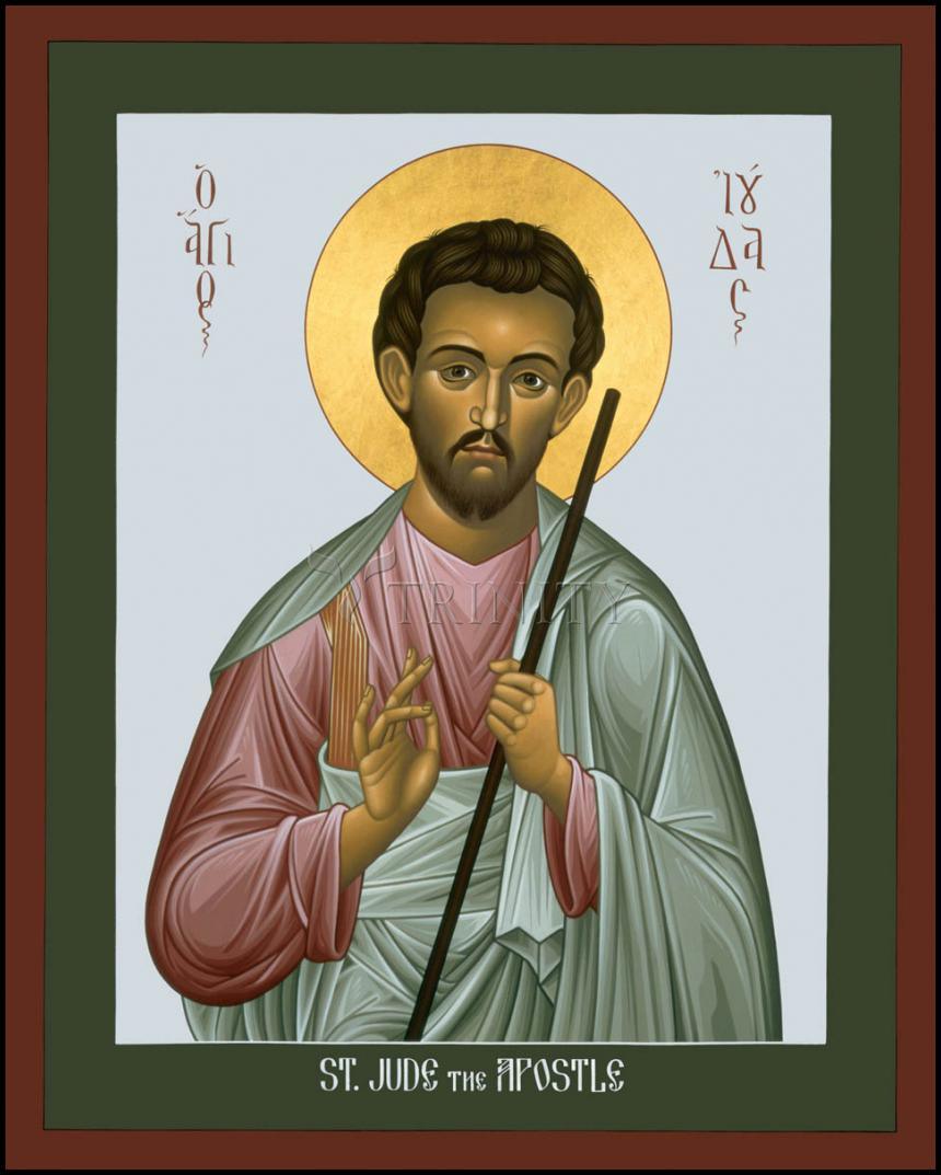 St. Jude the Apostle - Wood Plaque