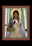 Holy Card - St. Kateri Tekakwitha of the Iroquois by R. Lentz
