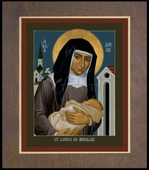 Wood Plaque Premium - St. Louise de Marillac by R. Lentz