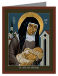 Custom Text Note Card - St. Louise de Marillac by R. Lentz