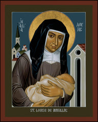 Wood Plaque - St. Louise de Marillac by R. Lentz