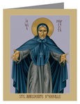Custom Text Note Card - St. Marguerite d'Youville by R. Lentz
