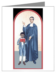 Custom Text Note Card - St. Miguel Febres Cordero Munoz by R. Lentz