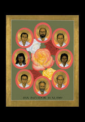 Holy Card - Martyrs of the Jesuit University by R. Lentz