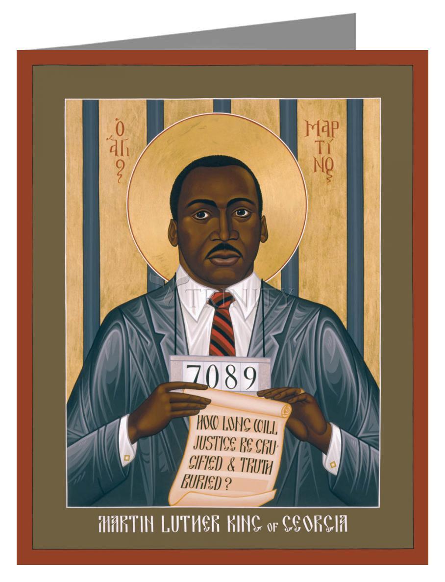 Martin Luther King of Georgia - Note Card Custom Text by Br. Robert Lentz, OFM - Trinity Stores