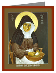 Custom Text Note Card - Mother Magdalen Damen by R. Lentz