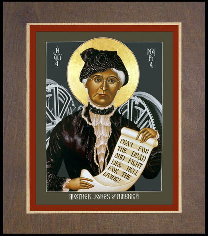 Mother Jones of America - Wood Plaque Premium