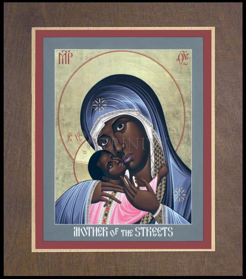 Mother of God: Mother of the Streets - Wood Plaque Premium