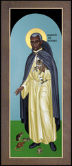 Wood Plaque Premium - St. Martin de Porres by R. Lentz