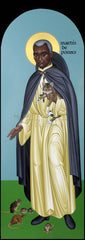 Wood Plaque - St. Martin de Porres by R. Lentz