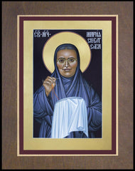 Wood Plaque Premium - St. Maria Skobtsova by R. Lentz