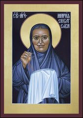 Wood Plaque - St. Maria Skobtsova by R. Lentz