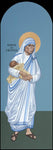 Wood Plaque - St. Teresa of Calcutta by R. Lentz