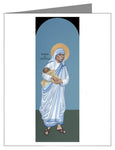 Custom Text Note Card - St. Teresa of Calcutta by R. Lentz